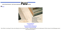 Desktop Screenshot of pau-maschinenbau.de